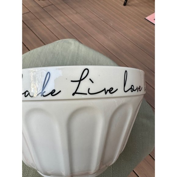 California Pantry "Live love bake" Kitchen Mixing Serving Bowl 2022 - Picture 10 of 13